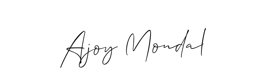 if you are searching for the best signature style for your name Ajoy Mondal. so please give up your signature search. here we have designed multiple signature styles  using Allison_Script. Ajoy Mondal signature style 2 images and pictures png