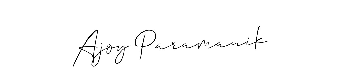 It looks lik you need a new signature style for name Ajoy Paramanik. Design unique handwritten (Allison_Script) signature with our free signature maker in just a few clicks. Ajoy Paramanik signature style 2 images and pictures png