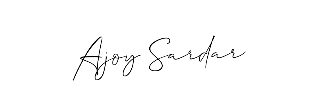 Use a signature maker to create a handwritten signature online. With this signature software, you can design (Allison_Script) your own signature for name Ajoy Sardar. Ajoy Sardar signature style 2 images and pictures png