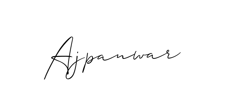 Create a beautiful signature design for name Ajpanwar. With this signature (Allison_Script) fonts, you can make a handwritten signature for free. Ajpanwar signature style 2 images and pictures png