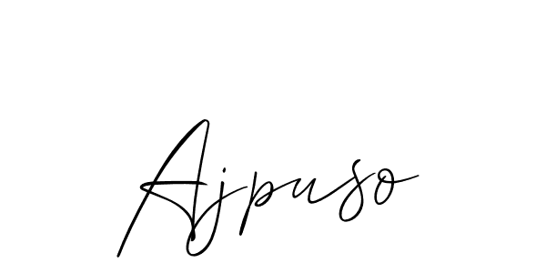 Ajpuso stylish signature style. Best Handwritten Sign (Allison_Script) for my name. Handwritten Signature Collection Ideas for my name Ajpuso. Ajpuso signature style 2 images and pictures png