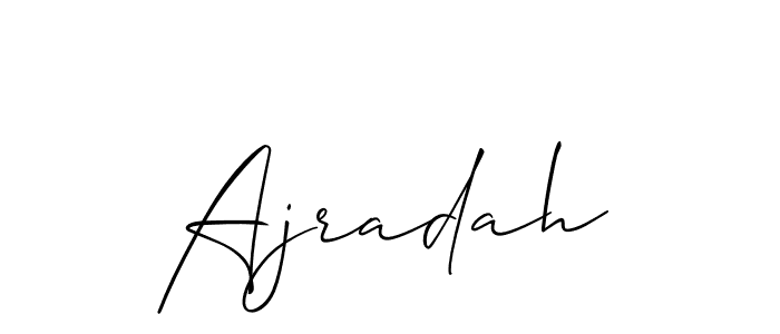 Once you've used our free online signature maker to create your best signature Allison_Script style, it's time to enjoy all of the benefits that Ajradah name signing documents. Ajradah signature style 2 images and pictures png