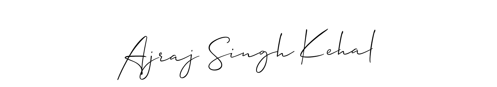 Make a short Ajraj Singh Kehal signature style. Manage your documents anywhere anytime using Allison_Script. Create and add eSignatures, submit forms, share and send files easily. Ajraj Singh Kehal signature style 2 images and pictures png