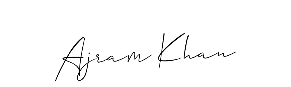 Make a beautiful signature design for name Ajram Khan. Use this online signature maker to create a handwritten signature for free. Ajram Khan signature style 2 images and pictures png