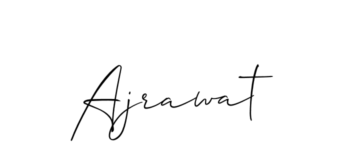 It looks lik you need a new signature style for name Ajrawat. Design unique handwritten (Allison_Script) signature with our free signature maker in just a few clicks. Ajrawat signature style 2 images and pictures png