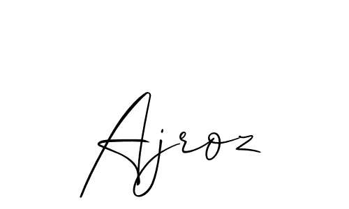 Similarly Allison_Script is the best handwritten signature design. Signature creator online .You can use it as an online autograph creator for name Ajroz. Ajroz signature style 2 images and pictures png