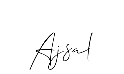 Design your own signature with our free online signature maker. With this signature software, you can create a handwritten (Allison_Script) signature for name Ajsal. Ajsal signature style 2 images and pictures png