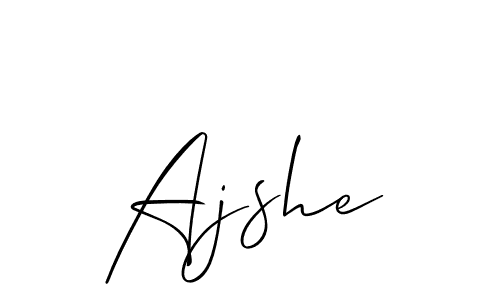 You should practise on your own different ways (Allison_Script) to write your name (Ajshe) in signature. don't let someone else do it for you. Ajshe signature style 2 images and pictures png