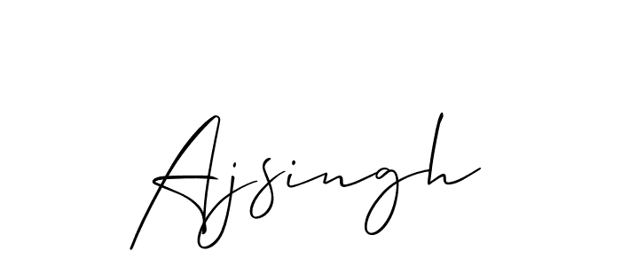 How to Draw Ajsingh signature style? Allison_Script is a latest design signature styles for name Ajsingh. Ajsingh signature style 2 images and pictures png