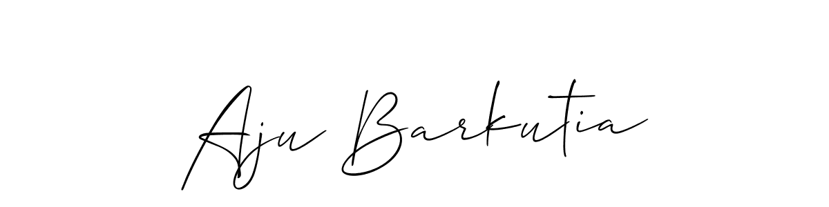 Also we have Aju Barkutia name is the best signature style. Create professional handwritten signature collection using Allison_Script autograph style. Aju Barkutia signature style 2 images and pictures png