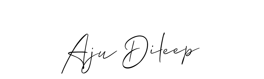 The best way (Allison_Script) to make a short signature is to pick only two or three words in your name. The name Aju Dileep include a total of six letters. For converting this name. Aju Dileep signature style 2 images and pictures png