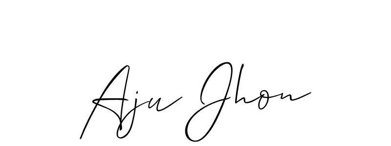 Best and Professional Signature Style for Aju Jhon. Allison_Script Best Signature Style Collection. Aju Jhon signature style 2 images and pictures png