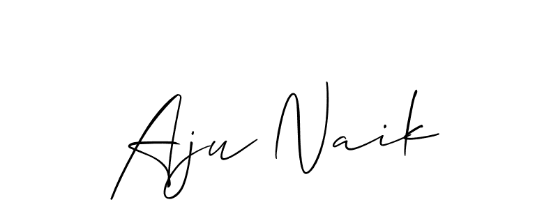 You should practise on your own different ways (Allison_Script) to write your name (Aju Naik) in signature. don't let someone else do it for you. Aju Naik signature style 2 images and pictures png