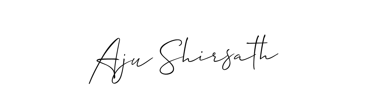Use a signature maker to create a handwritten signature online. With this signature software, you can design (Allison_Script) your own signature for name Aju Shirsath. Aju Shirsath signature style 2 images and pictures png