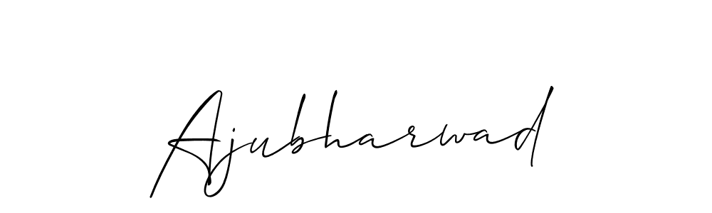 How to make Ajubharwad name signature. Use Allison_Script style for creating short signs online. This is the latest handwritten sign. Ajubharwad signature style 2 images and pictures png