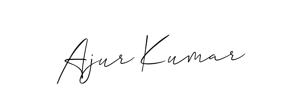 This is the best signature style for the Ajur Kumar name. Also you like these signature font (Allison_Script). Mix name signature. Ajur Kumar signature style 2 images and pictures png