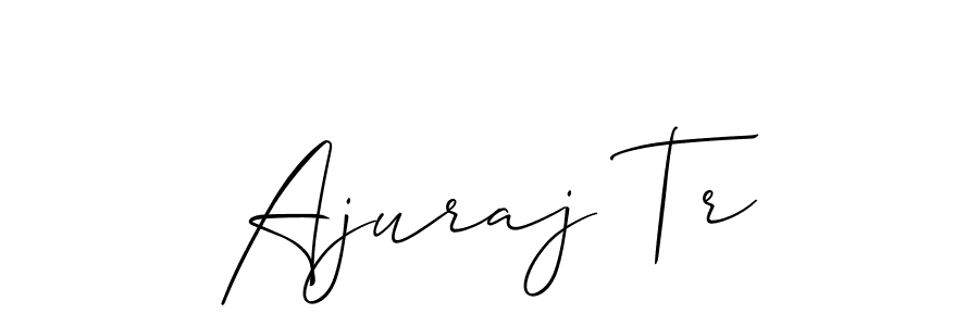 if you are searching for the best signature style for your name Ajuraj Tr. so please give up your signature search. here we have designed multiple signature styles  using Allison_Script. Ajuraj Tr signature style 2 images and pictures png