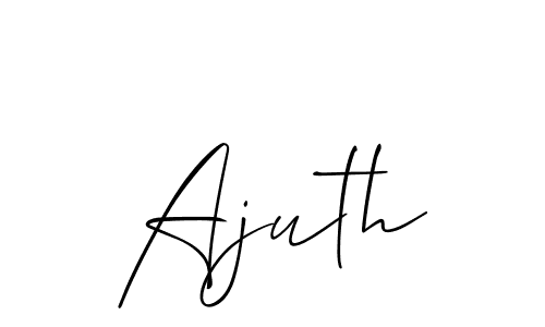 Make a short Ajuth signature style. Manage your documents anywhere anytime using Allison_Script. Create and add eSignatures, submit forms, share and send files easily. Ajuth signature style 2 images and pictures png