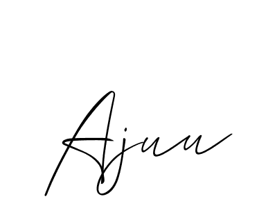 Make a beautiful signature design for name Ajuu. Use this online signature maker to create a handwritten signature for free. Ajuu signature style 2 images and pictures png