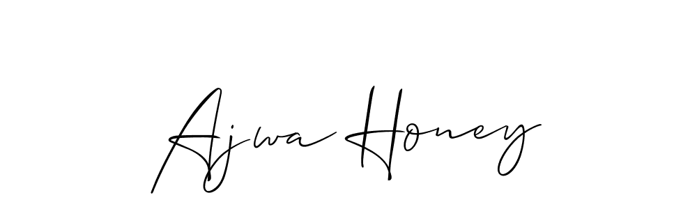 How to Draw Ajwa Honey signature style? Allison_Script is a latest design signature styles for name Ajwa Honey. Ajwa Honey signature style 2 images and pictures png