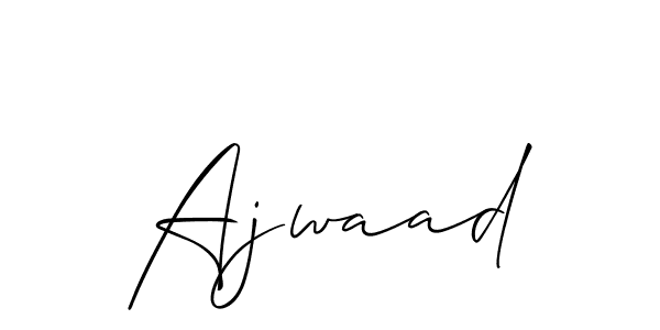 Also You can easily find your signature by using the search form. We will create Ajwaad name handwritten signature images for you free of cost using Allison_Script sign style. Ajwaad signature style 2 images and pictures png