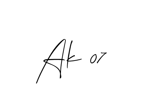 Here are the top 10 professional signature styles for the name Ak 07. These are the best autograph styles you can use for your name. Ak 07 signature style 2 images and pictures png