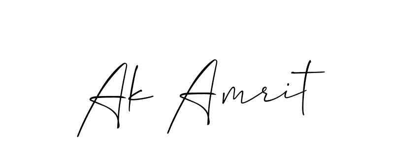 Once you've used our free online signature maker to create your best signature Allison_Script style, it's time to enjoy all of the benefits that Ak Amrit name signing documents. Ak Amrit signature style 2 images and pictures png