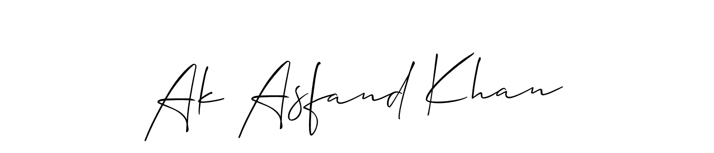 You can use this online signature creator to create a handwritten signature for the name Ak Asfand Khan. This is the best online autograph maker. Ak Asfand Khan signature style 2 images and pictures png