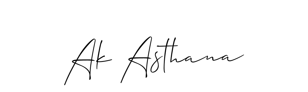 You should practise on your own different ways (Allison_Script) to write your name (Ak Asthana) in signature. don't let someone else do it for you. Ak Asthana signature style 2 images and pictures png
