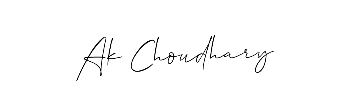 How to Draw Ak Choudhary signature style? Allison_Script is a latest design signature styles for name Ak Choudhary. Ak Choudhary signature style 2 images and pictures png