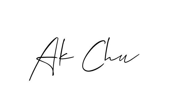 Make a beautiful signature design for name Ak Chu. Use this online signature maker to create a handwritten signature for free. Ak Chu signature style 2 images and pictures png