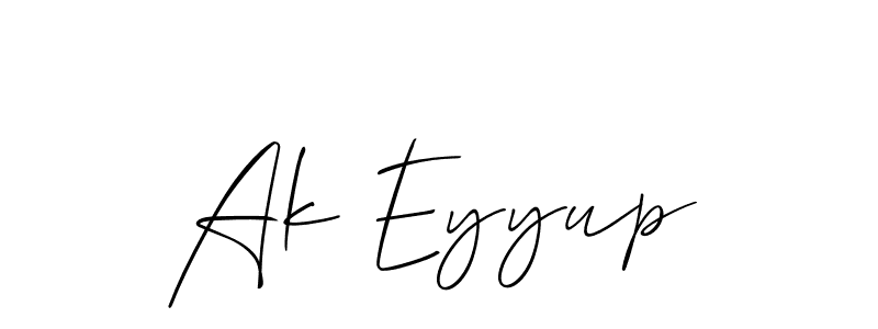 You can use this online signature creator to create a handwritten signature for the name Ak Eyyup. This is the best online autograph maker. Ak Eyyup signature style 2 images and pictures png