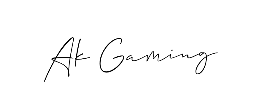 Once you've used our free online signature maker to create your best signature Allison_Script style, it's time to enjoy all of the benefits that Ak Gaming name signing documents. Ak Gaming signature style 2 images and pictures png