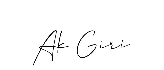 This is the best signature style for the Ak Giri name. Also you like these signature font (Allison_Script). Mix name signature. Ak Giri signature style 2 images and pictures png