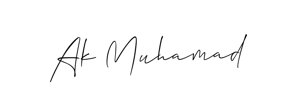 Similarly Allison_Script is the best handwritten signature design. Signature creator online .You can use it as an online autograph creator for name Ak Muhamad. Ak Muhamad signature style 2 images and pictures png