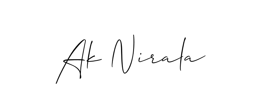 You can use this online signature creator to create a handwritten signature for the name Ak Nirala. This is the best online autograph maker. Ak Nirala signature style 2 images and pictures png