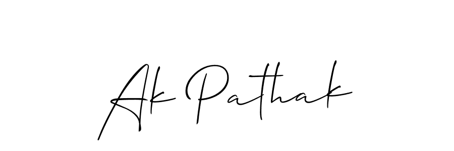 Make a beautiful signature design for name Ak Pathak. Use this online signature maker to create a handwritten signature for free. Ak Pathak signature style 2 images and pictures png