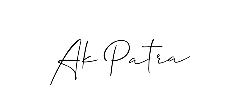 Similarly Allison_Script is the best handwritten signature design. Signature creator online .You can use it as an online autograph creator for name Ak Patra. Ak Patra signature style 2 images and pictures png