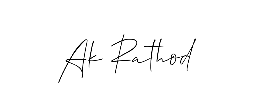 Make a beautiful signature design for name Ak Rathod. Use this online signature maker to create a handwritten signature for free. Ak Rathod signature style 2 images and pictures png