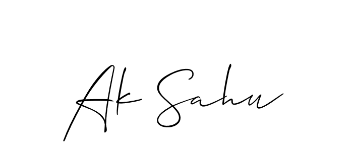 Make a short Ak Sahu signature style. Manage your documents anywhere anytime using Allison_Script. Create and add eSignatures, submit forms, share and send files easily. Ak Sahu signature style 2 images and pictures png