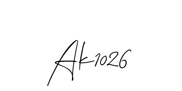 How to make Ak1026 signature? Allison_Script is a professional autograph style. Create handwritten signature for Ak1026 name. Ak1026 signature style 2 images and pictures png