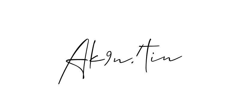Allison_Script is a professional signature style that is perfect for those who want to add a touch of class to their signature. It is also a great choice for those who want to make their signature more unique. Get Ak9n!tin name to fancy signature for free. Ak9n!tin signature style 2 images and pictures png