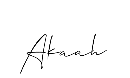 How to make Akaah name signature. Use Allison_Script style for creating short signs online. This is the latest handwritten sign. Akaah signature style 2 images and pictures png