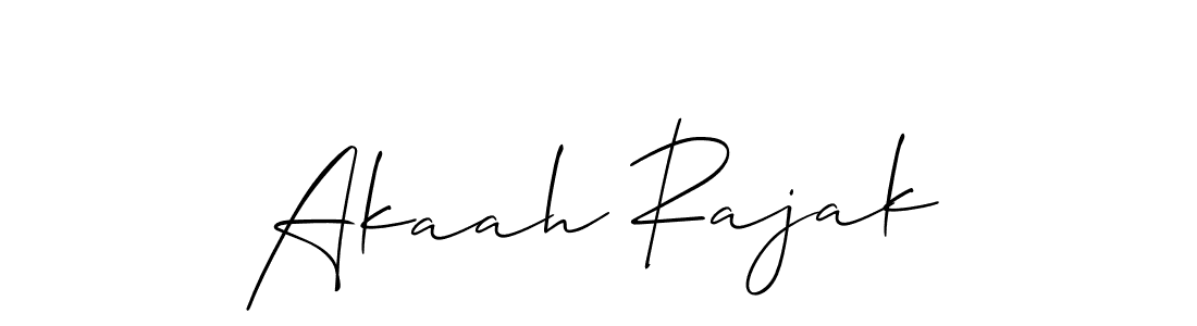 Also we have Akaah Rajak name is the best signature style. Create professional handwritten signature collection using Allison_Script autograph style. Akaah Rajak signature style 2 images and pictures png