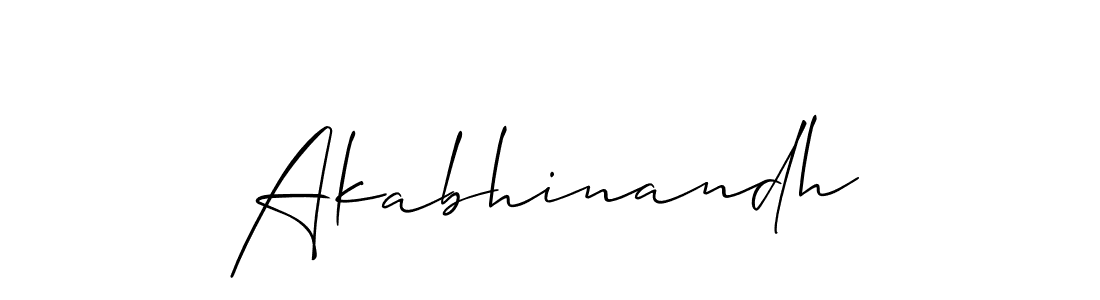 Also we have Akabhinandh name is the best signature style. Create professional handwritten signature collection using Allison_Script autograph style. Akabhinandh signature style 2 images and pictures png