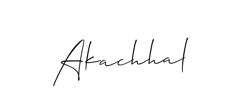 Once you've used our free online signature maker to create your best signature Allison_Script style, it's time to enjoy all of the benefits that Akachhal name signing documents. Akachhal signature style 2 images and pictures png