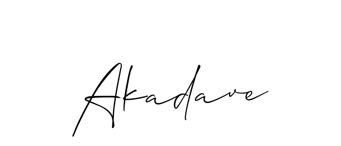 The best way (Allison_Script) to make a short signature is to pick only two or three words in your name. The name Akadave include a total of six letters. For converting this name. Akadave signature style 2 images and pictures png