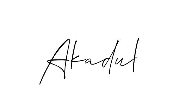 Once you've used our free online signature maker to create your best signature Allison_Script style, it's time to enjoy all of the benefits that Akadul name signing documents. Akadul signature style 2 images and pictures png