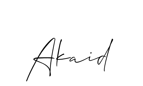 if you are searching for the best signature style for your name Akaid. so please give up your signature search. here we have designed multiple signature styles  using Allison_Script. Akaid signature style 2 images and pictures png