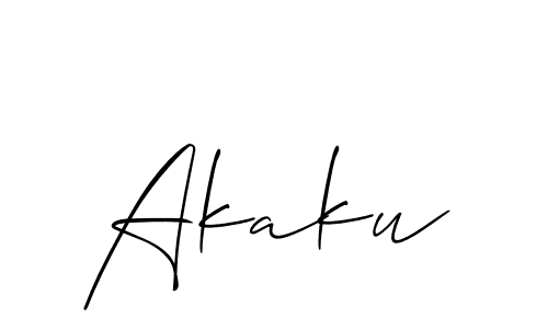 Best and Professional Signature Style for Akaku. Allison_Script Best Signature Style Collection. Akaku signature style 2 images and pictures png
